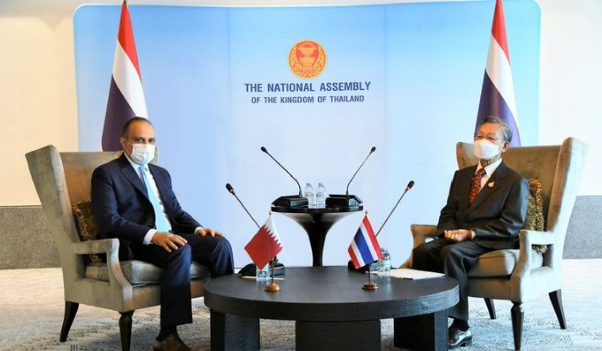 President of National Assembly of Thailand Meets Ambassador of Qatar